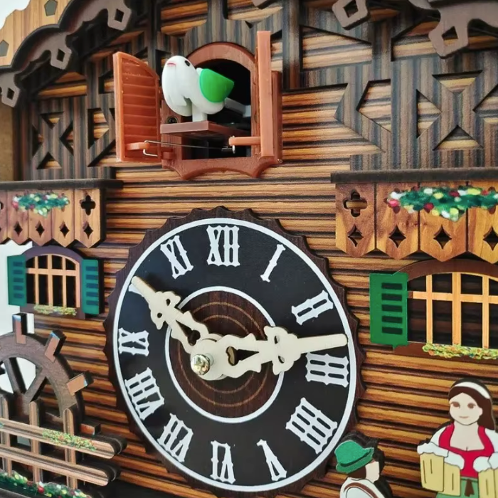 Horloge Murale Coucou Pendule Sonore — 2 Modèles