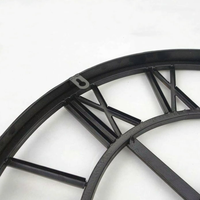Horloge Murale Métal Vintage 40cm et 60cm Silencieuse 2 Modèles