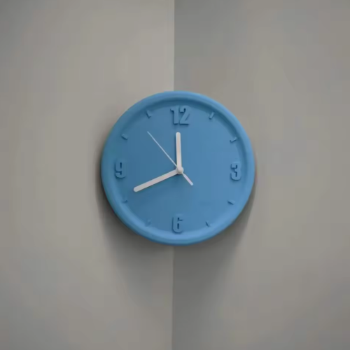 Horloge Murale Silencieuse 18 cm Coin de Mur — 32 modèles