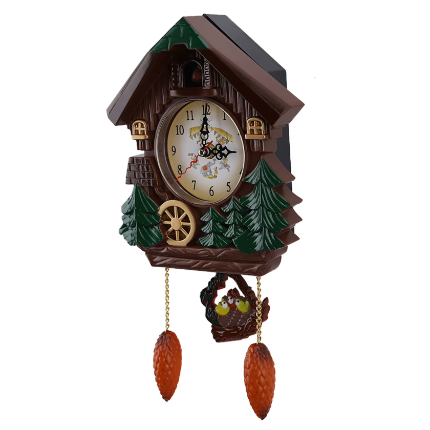 Horloge Murale Coucou Maison Forêt Pendule – 32 cm