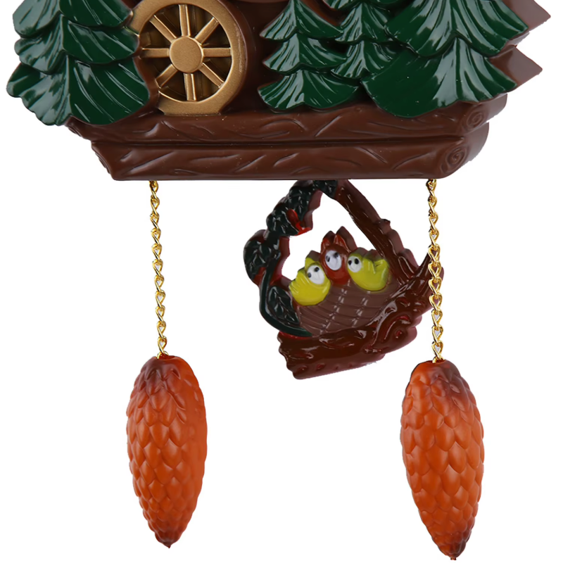 Horloge Murale Coucou Maison Forêt Pendule – 32 cm