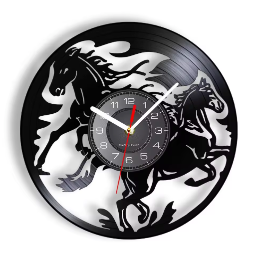 Horloge Murale Vinyle 30 cm Silencieuse — 15 Modèles