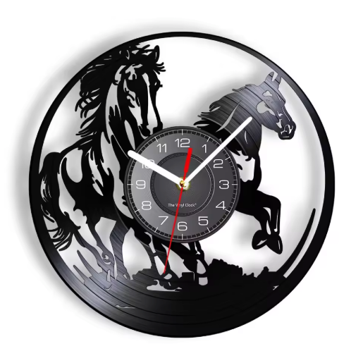 Horloge Murale Vinyle 30 cm Silencieuse — 15 Modèles