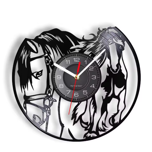 Horloge Murale Vinyle 30 cm Silencieuse — 15 Modèles