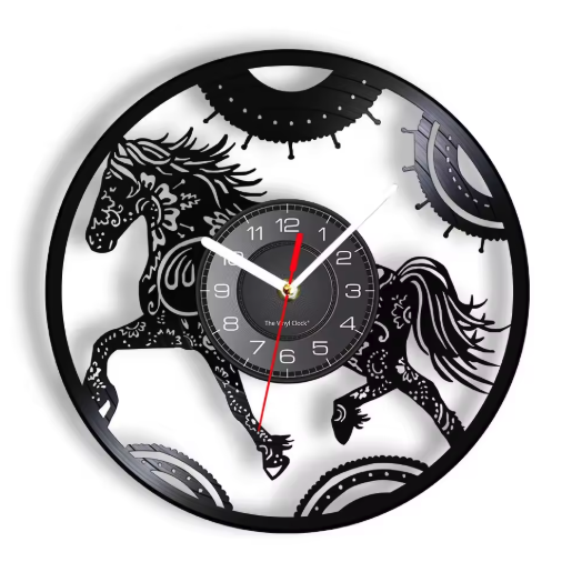 Horloge Murale Vinyle 30 cm Silencieuse — 15 Modèles