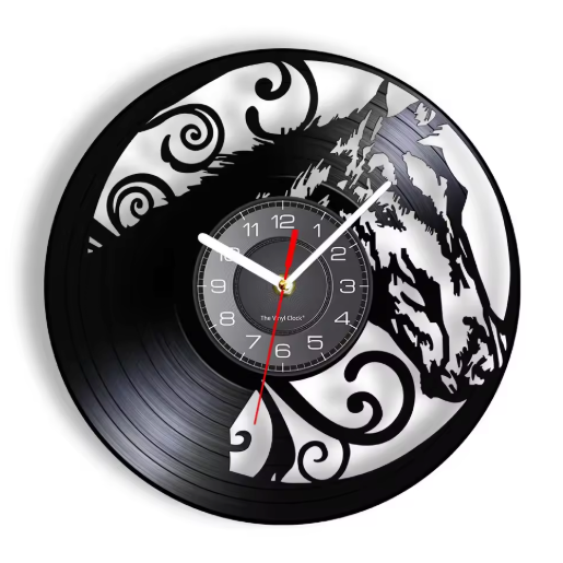 Horloge Murale Vinyle 30 cm Silencieuse — 15 Modèles