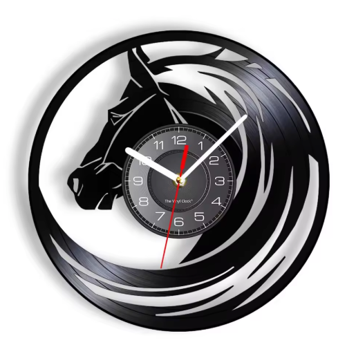Horloge Murale Vinyle 30 cm Silencieuse — 15 Modèles