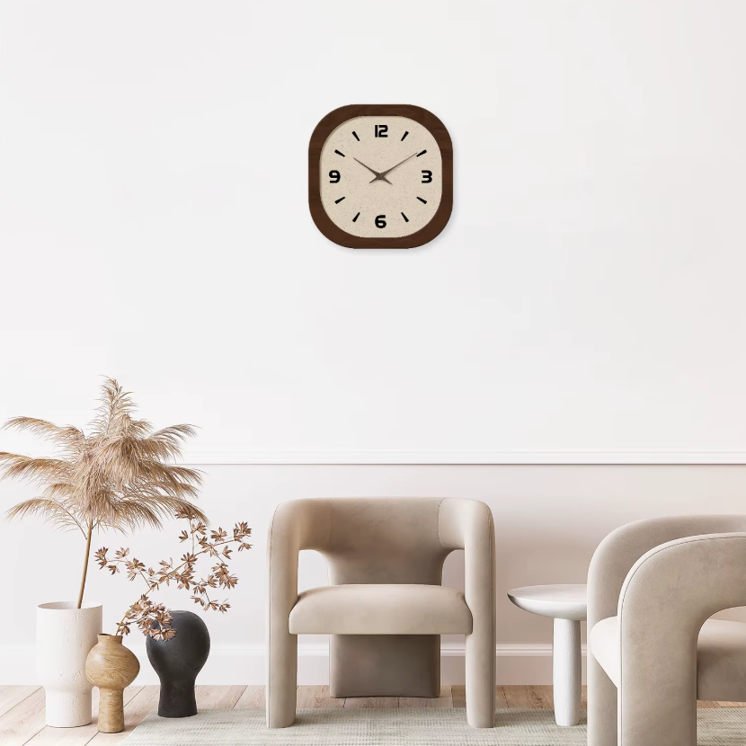 Horloge Murale Bois Silencieuse — 3 Tailles