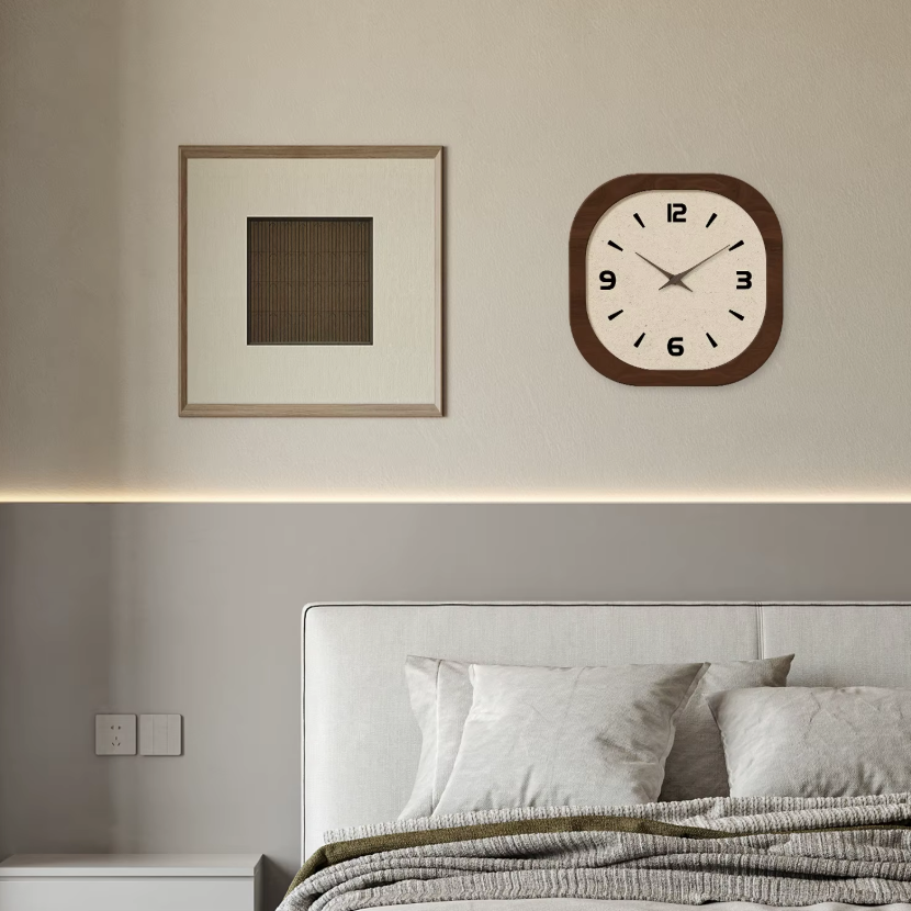 Horloge Murale Bois Silencieuse — 3 Tailles