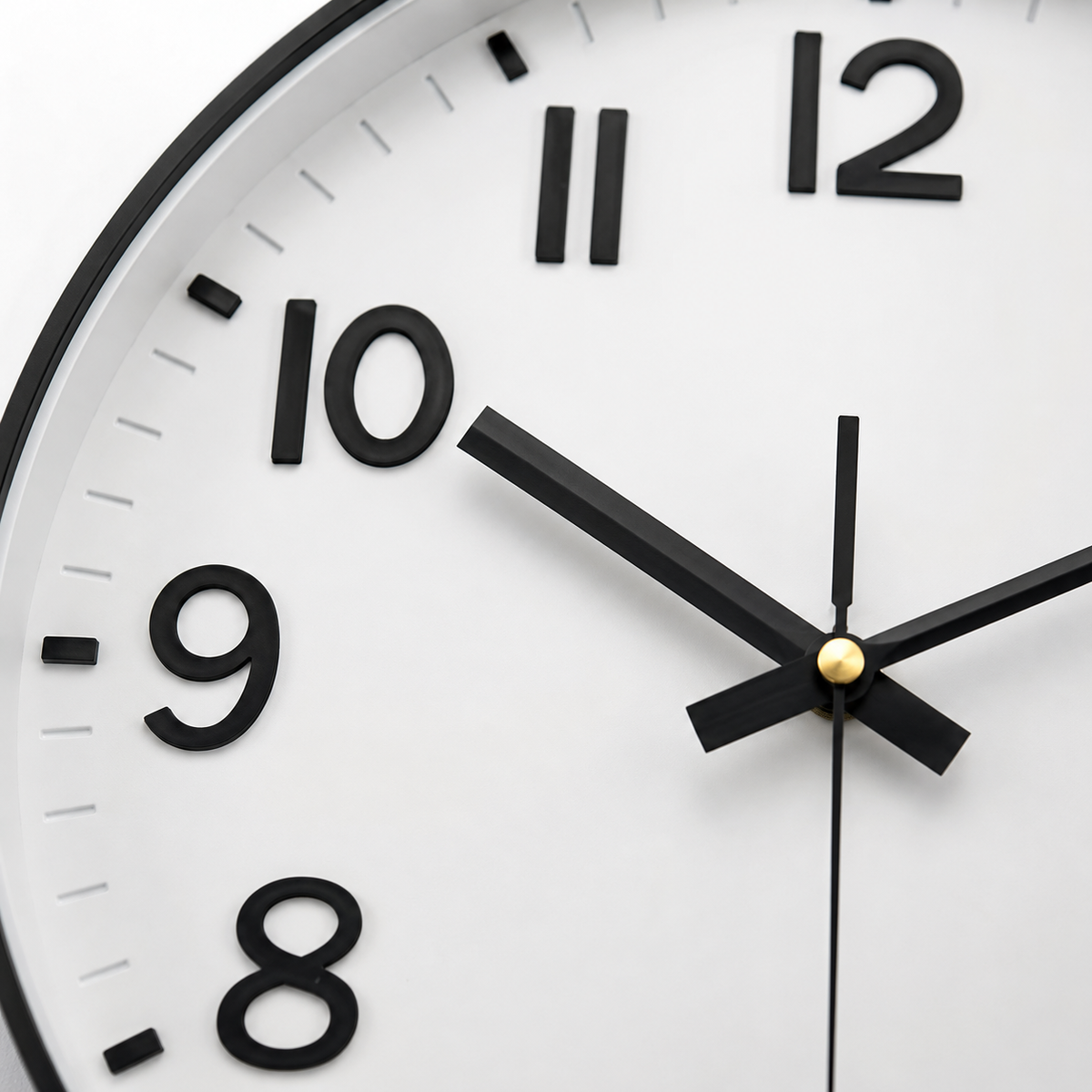 Horloge Murale Ronde Verre Trempé 20–30cm Silencieuse 9 Modèles