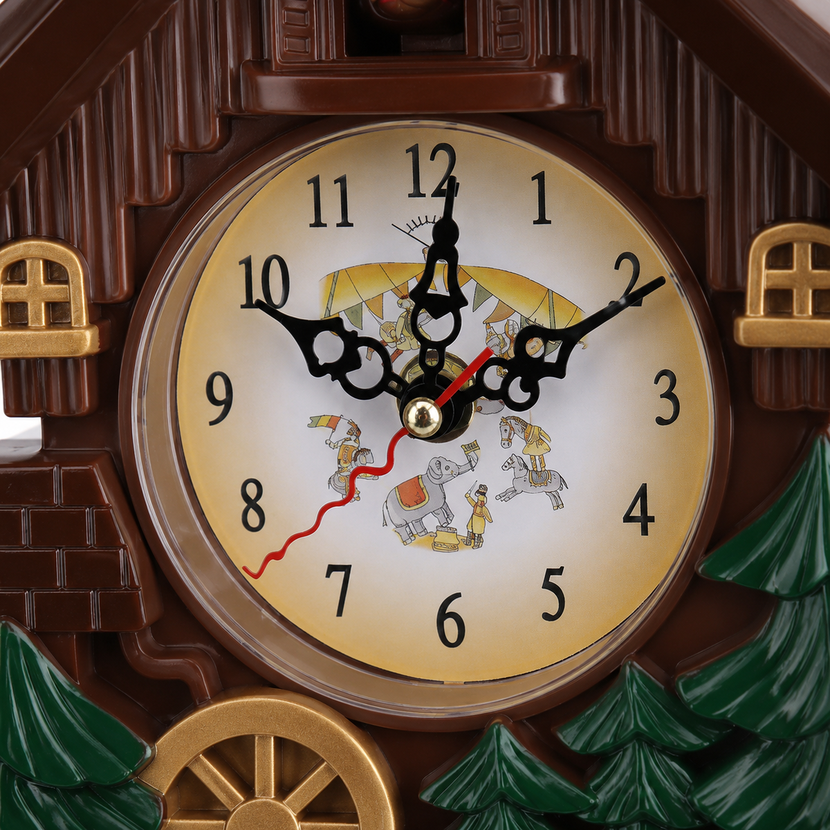 Horloge Murale Coucou Maison Forêt Pendule – 32 cm