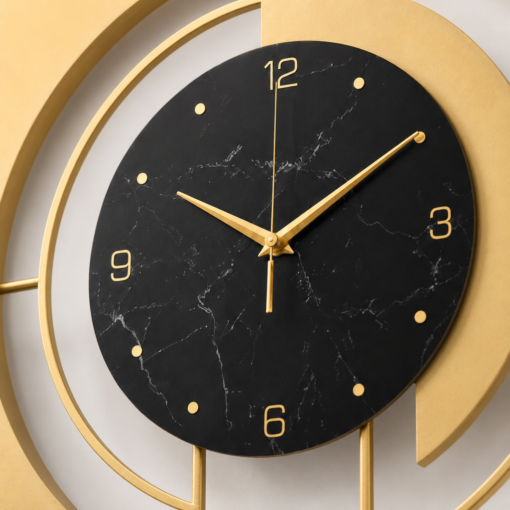 Horloge Murale Design Métal Silencieuse – 45 cm – 4 Modèles