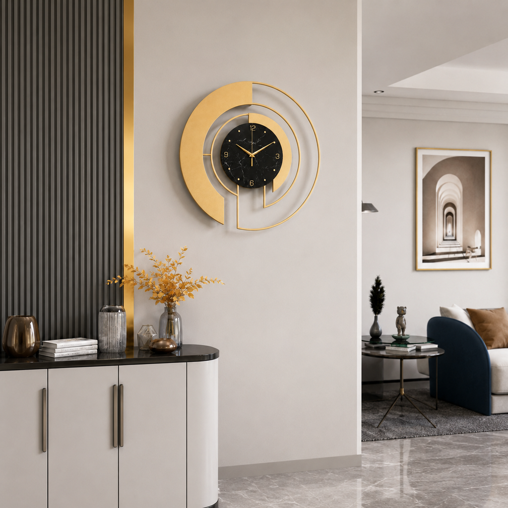 Horloge Murale Design Métal Silencieuse – 45 cm – 4 Modèles