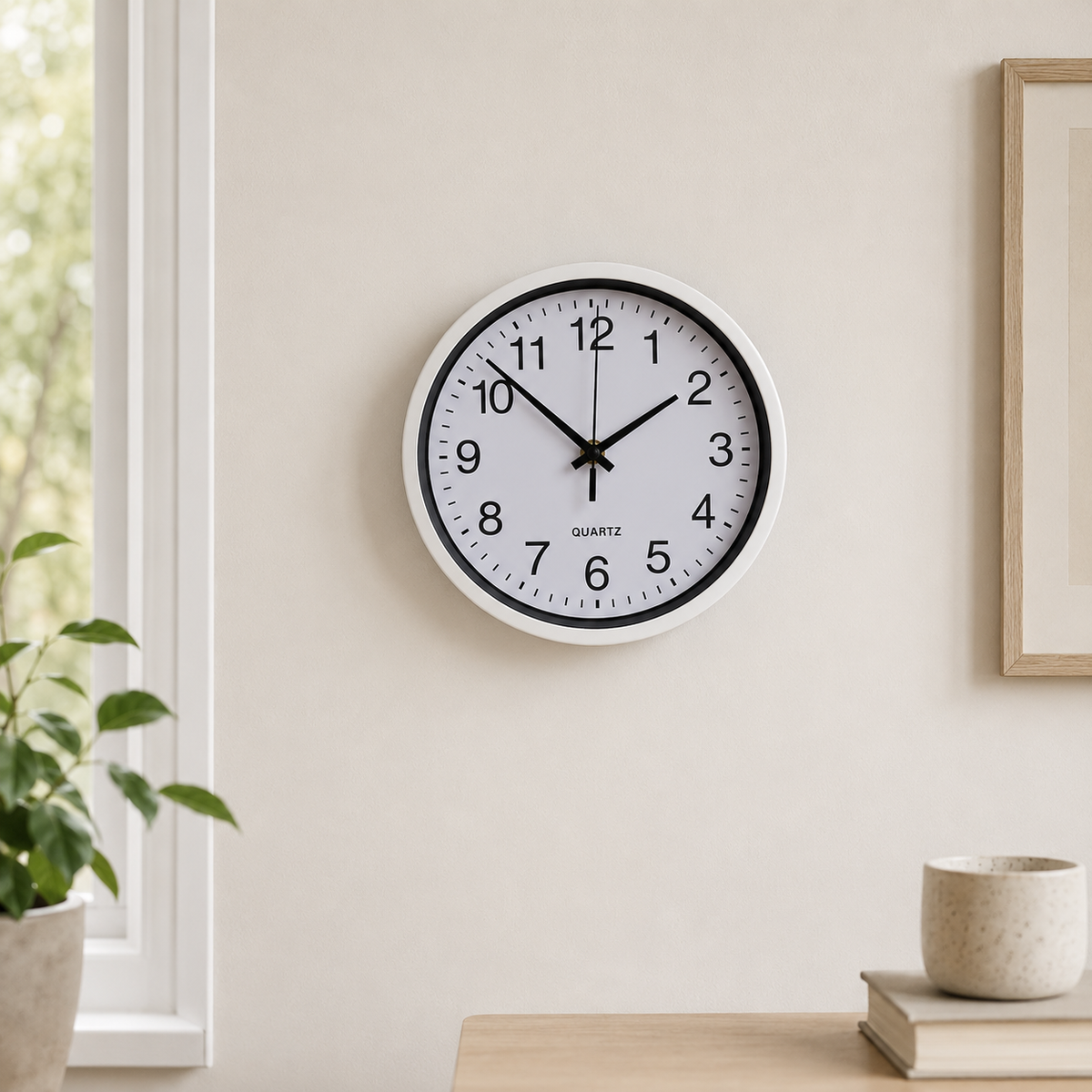 Horloge Murale Ronde Silencieuse – 20 cm – 7 Modèles