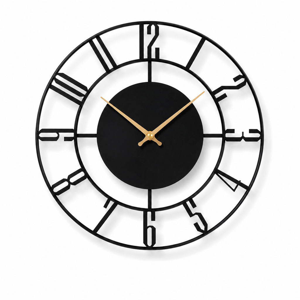 Horloge Murale Industrielle Acrylique Silencieuse – 30 cm