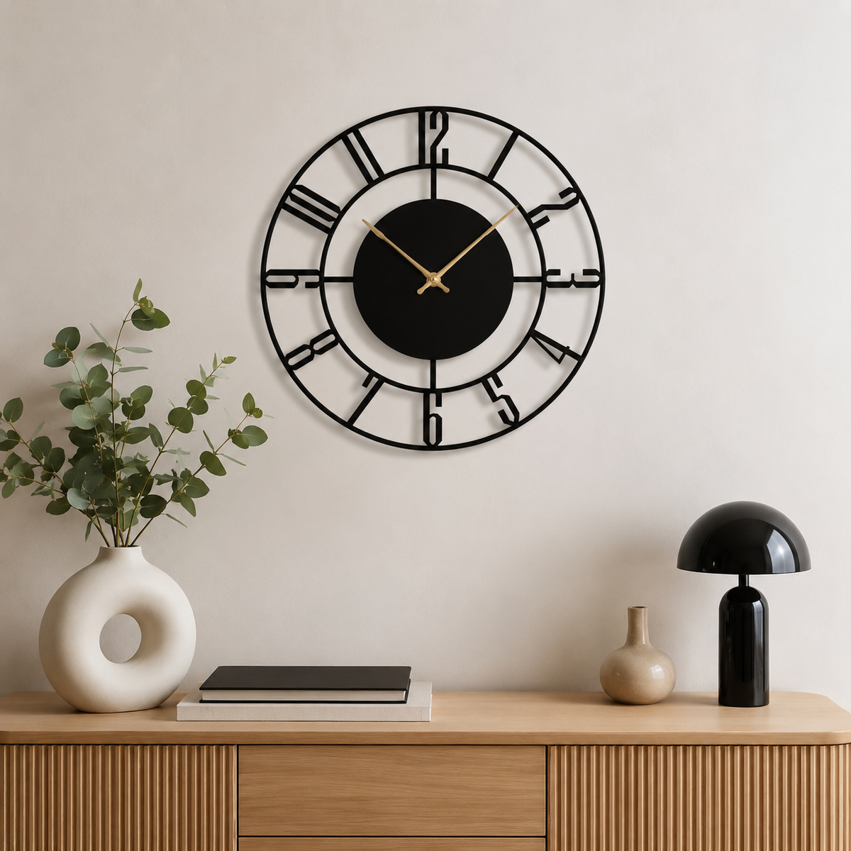 Horloge Murale Industrielle Acrylique Silencieuse – 30 cm