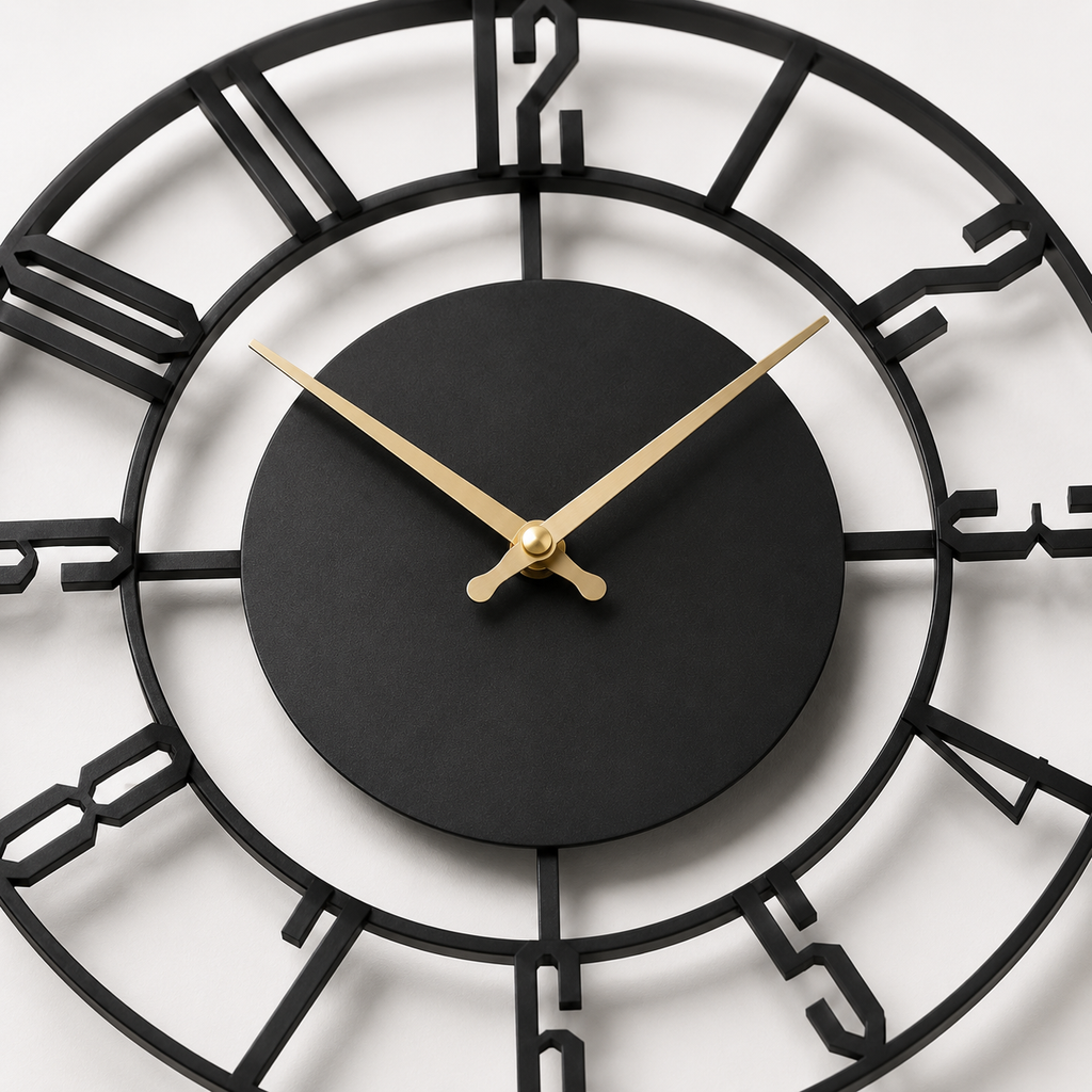 Horloge Murale Industrielle Acrylique Silencieuse – 30 cm