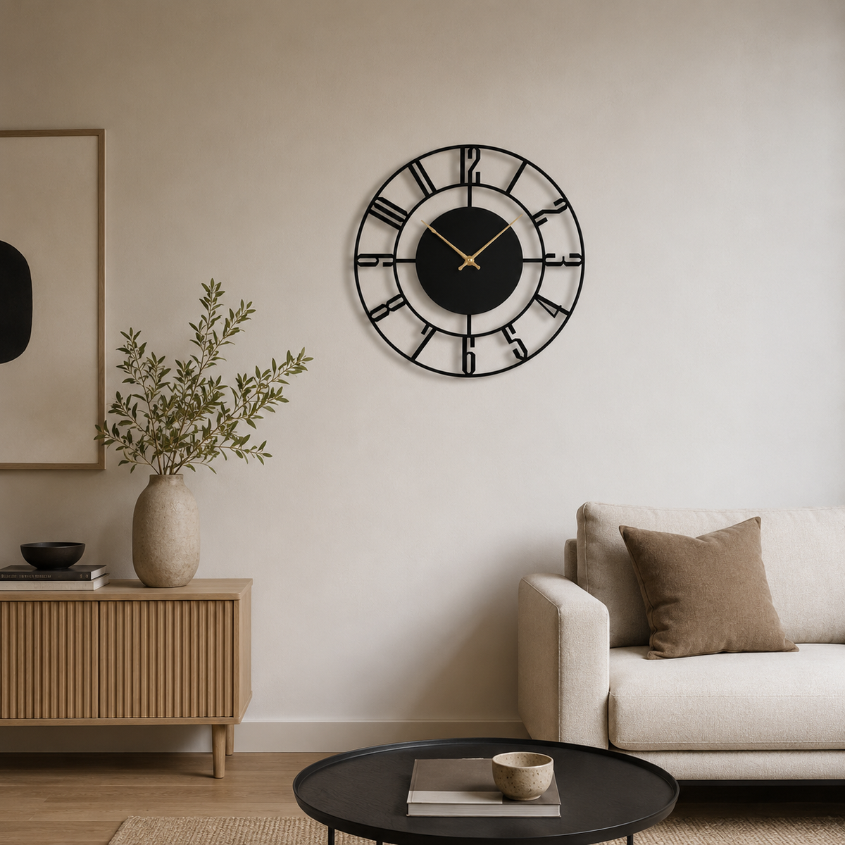 Horloge Murale Industrielle Acrylique Silencieuse – 30 cm