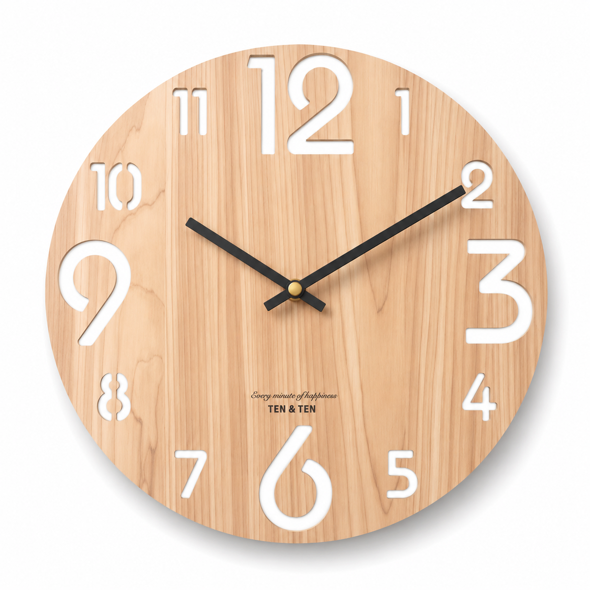 Horloge Murale Ronde Bois MDF 30cm 8 Modèles