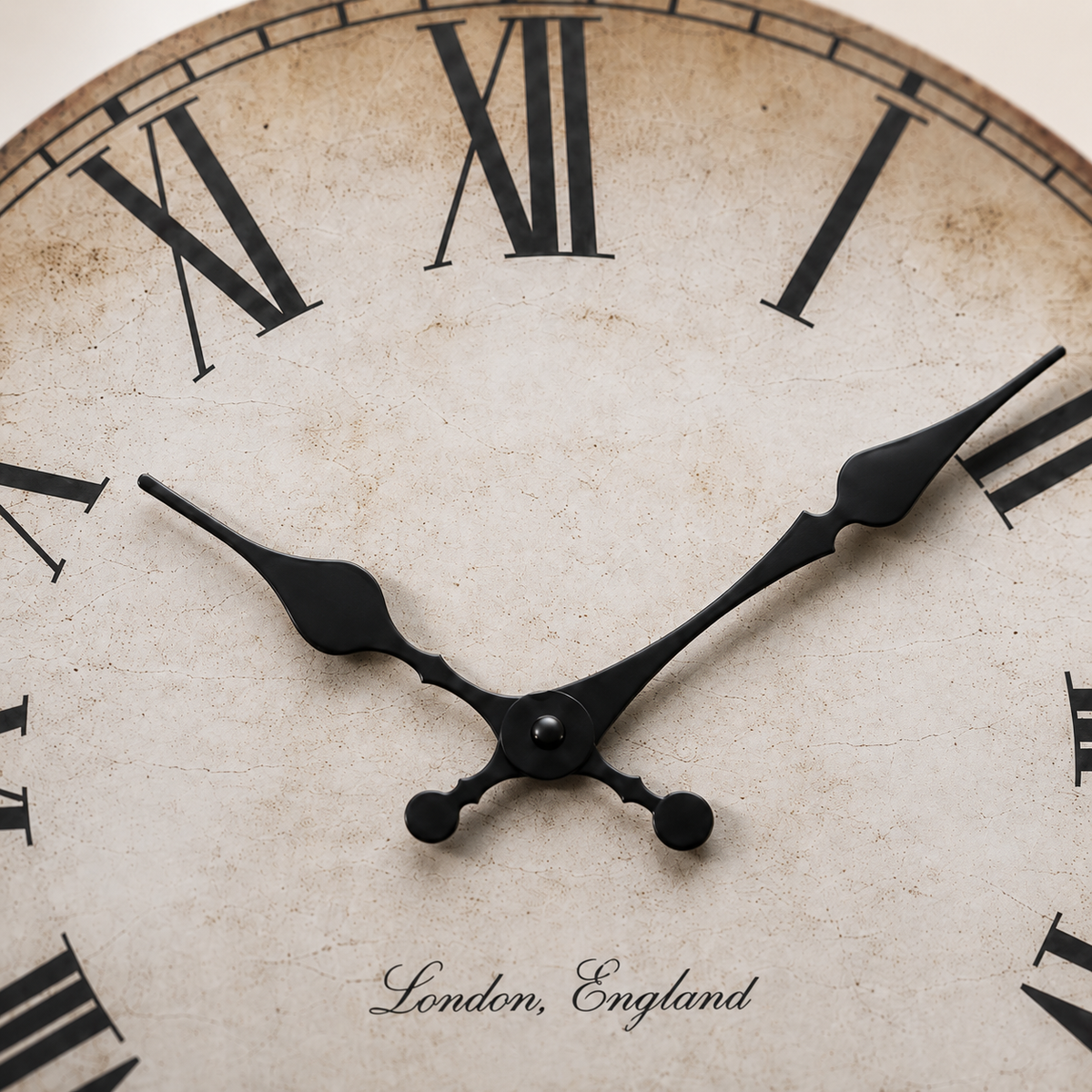 Horloge Murale Ronde Bois MDF Vintage 25 30 40cm