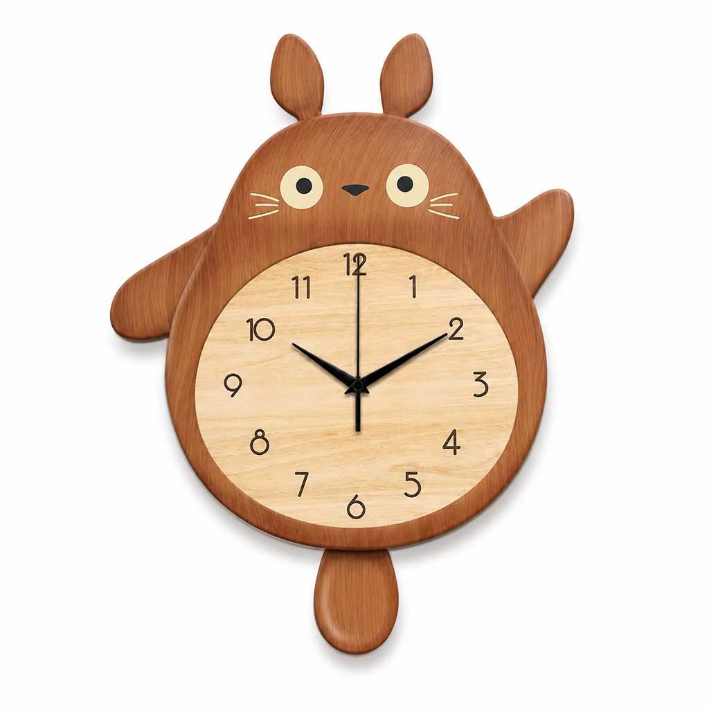 Horloge Murale Enfant Personnage Animé Pendule 35x46cm