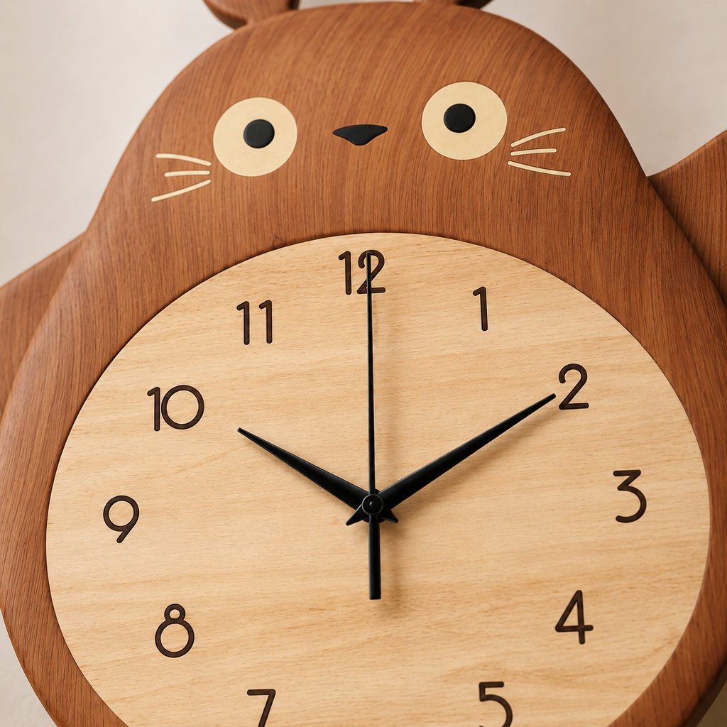 Horloge Murale Enfant Personnage Animé Pendule 35x46cm