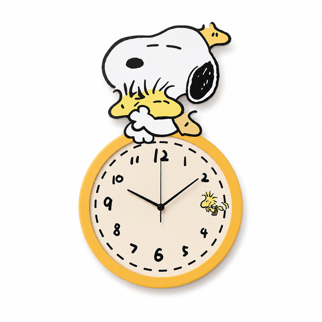 Horloge Murale Enfant Dessin Animé MDF 31–39 cm — 2 Modèles