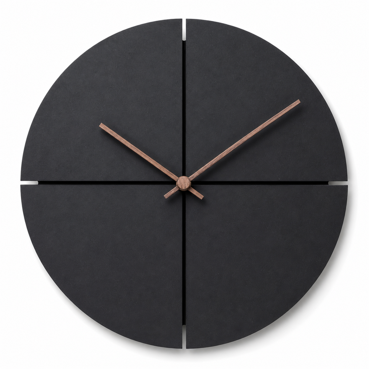 Horloge Murale Bois Minimaliste 29 cm Silencieuse