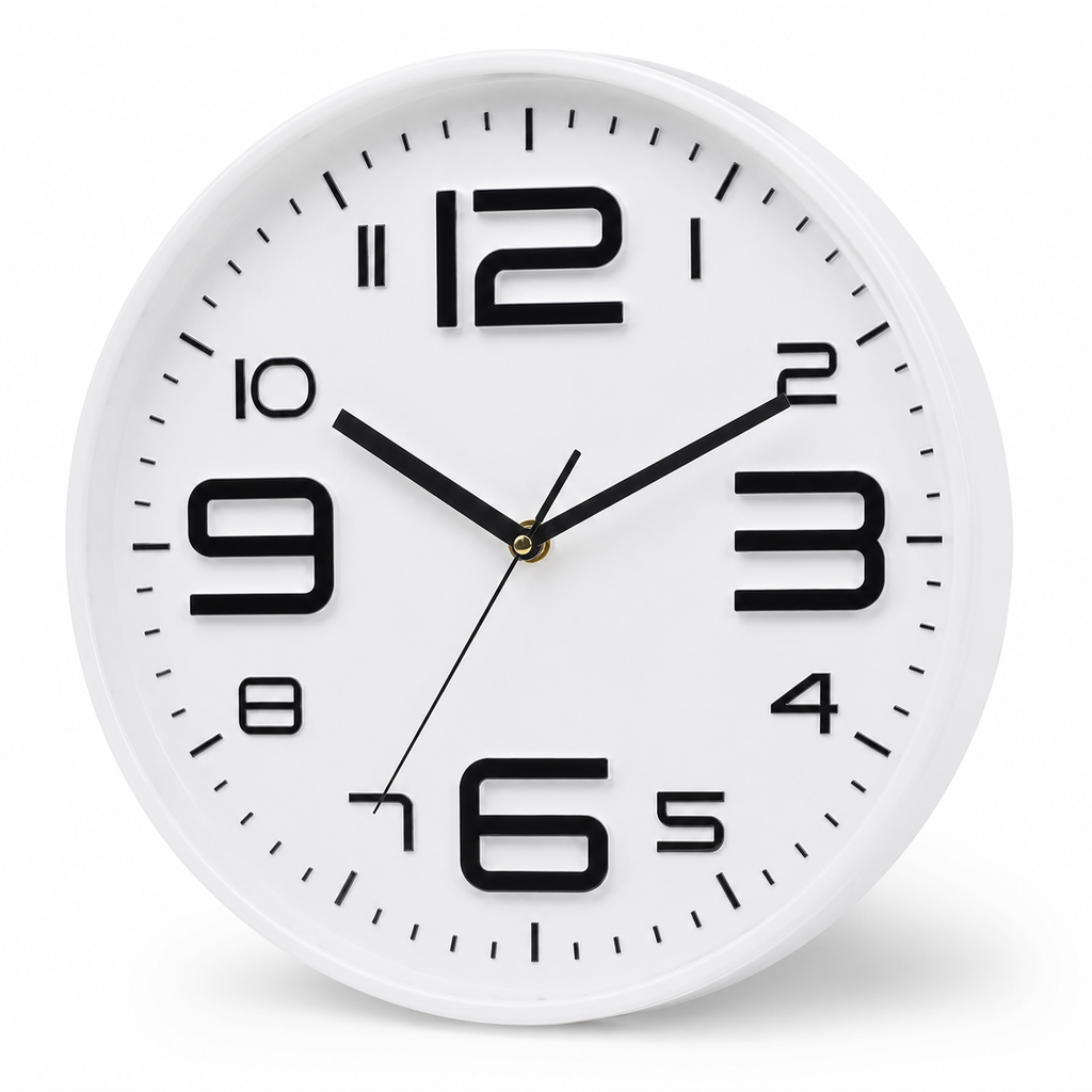 Horloge Murale Moderne Silencieuse 30 cm — 6 Coloris