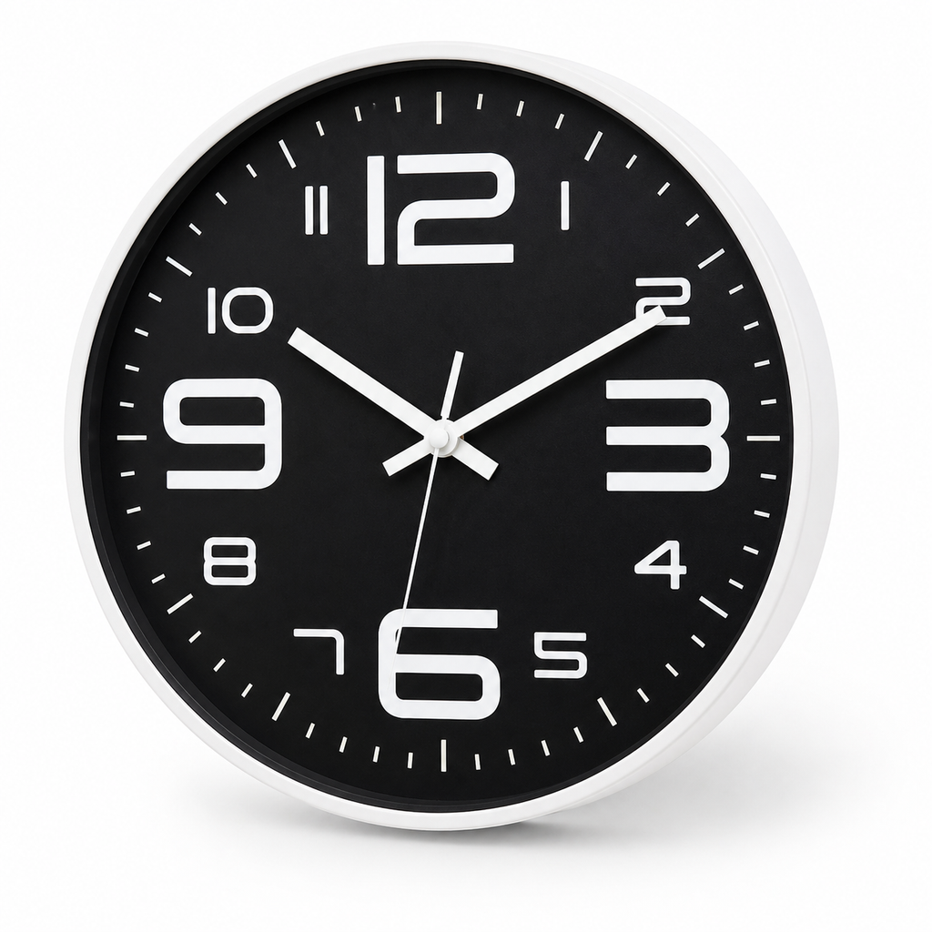 Horloge Murale Moderne Silencieuse 30 cm — 6 Coloris