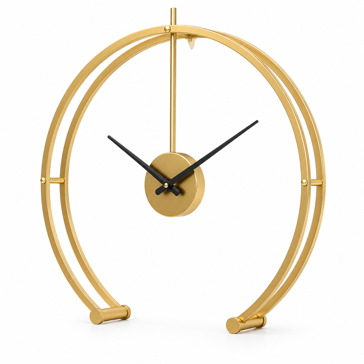 Horloge Murale Design Fer Noir 50 cm Silencieuse