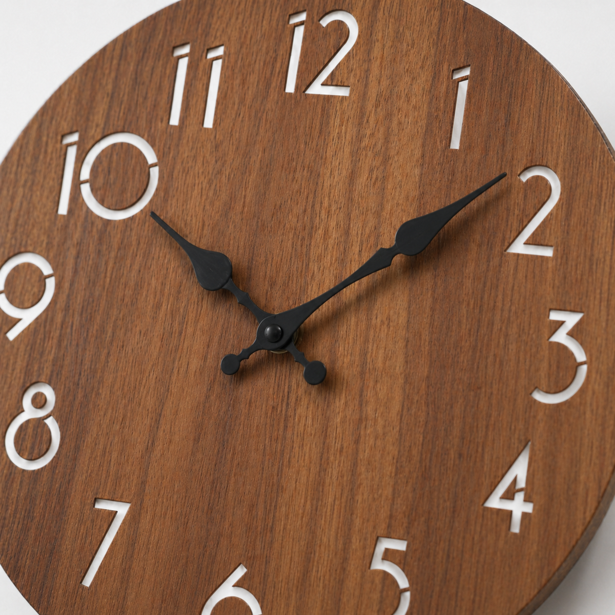 Horloge Murale Bois Moderne 25 cm Silencieuse — 5 Modèles