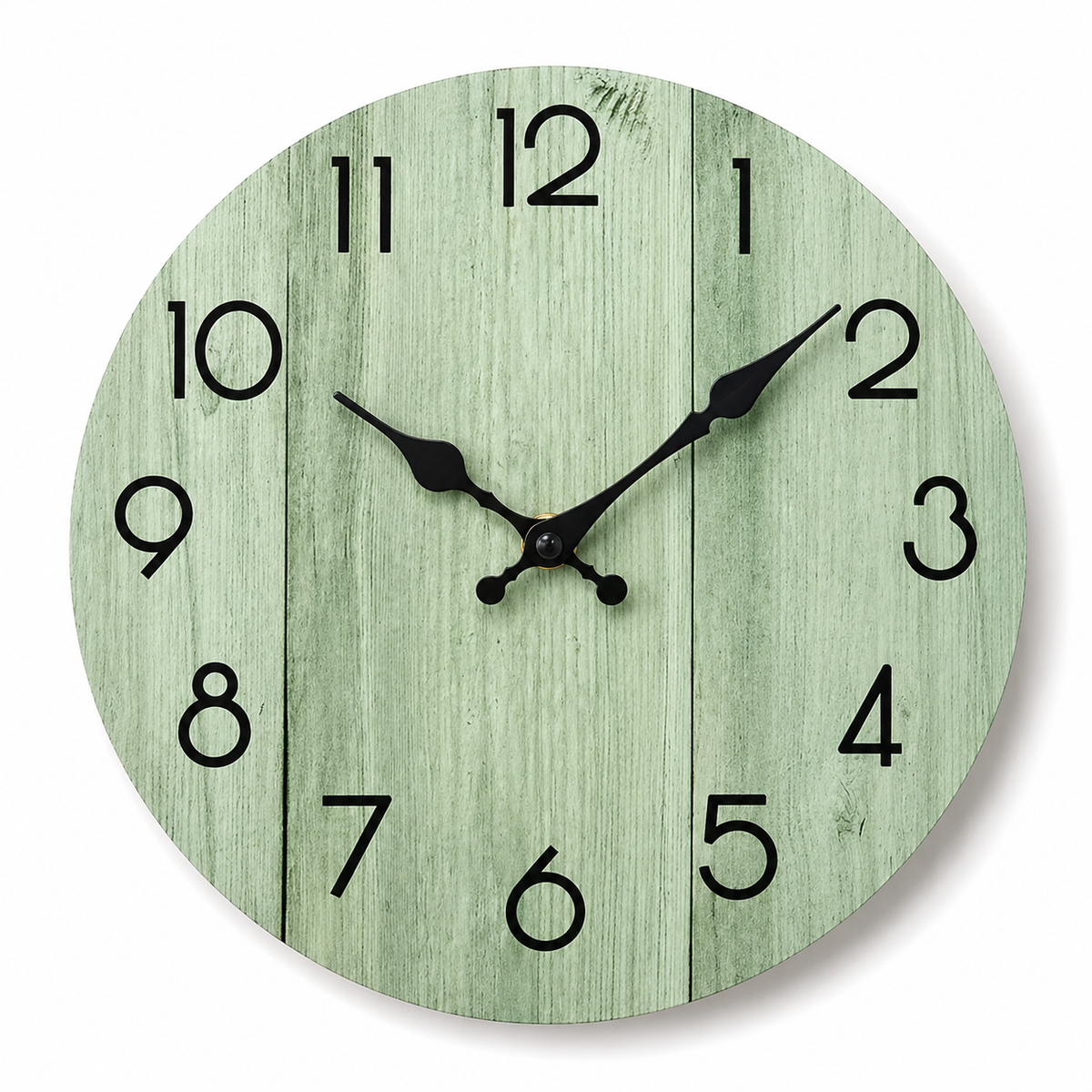 Horloge Murale Bois Moderne 25 cm Silencieuse — 5 Modèles