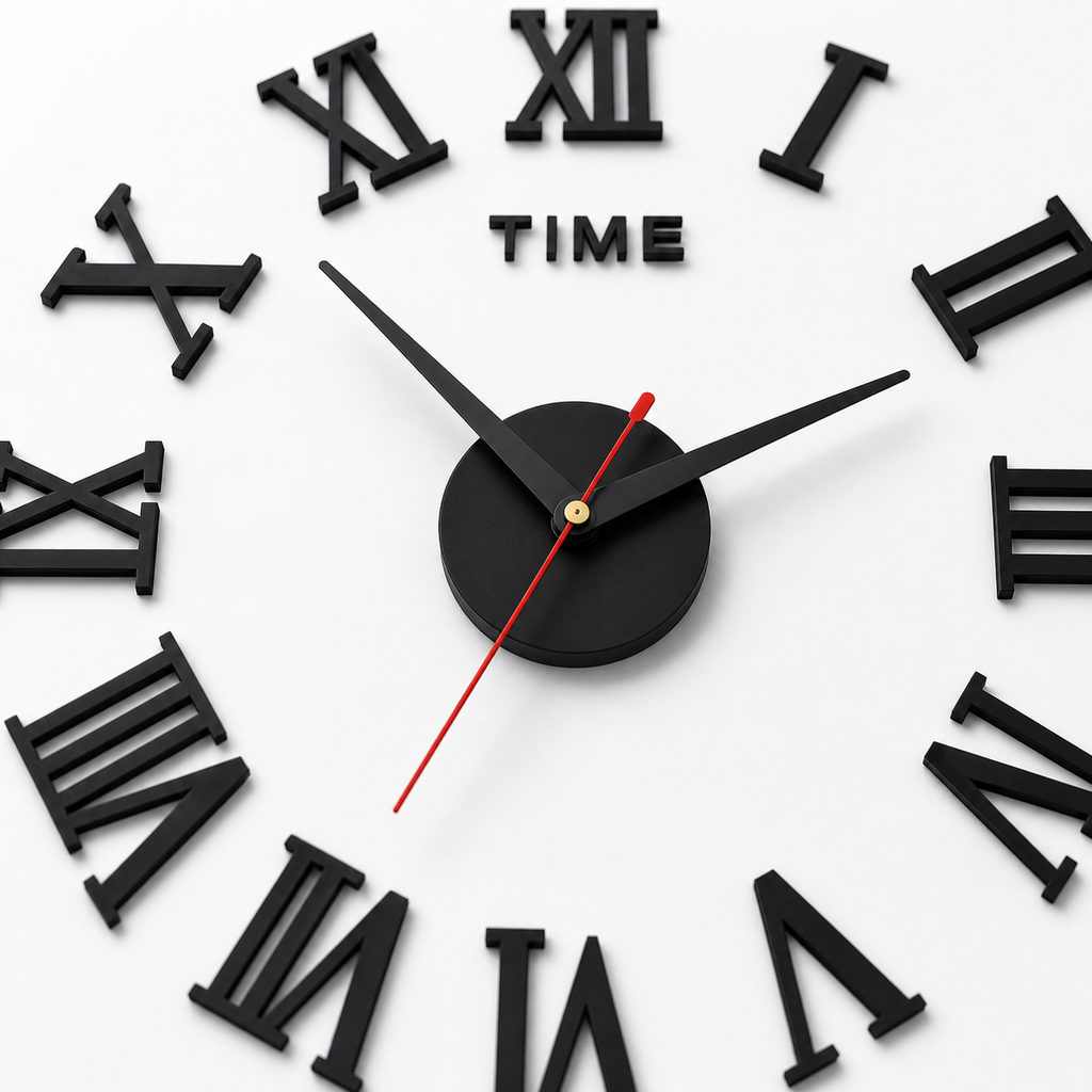 Horloge Murale Acrylique 40 cm Silencieuse — 3 Modèles