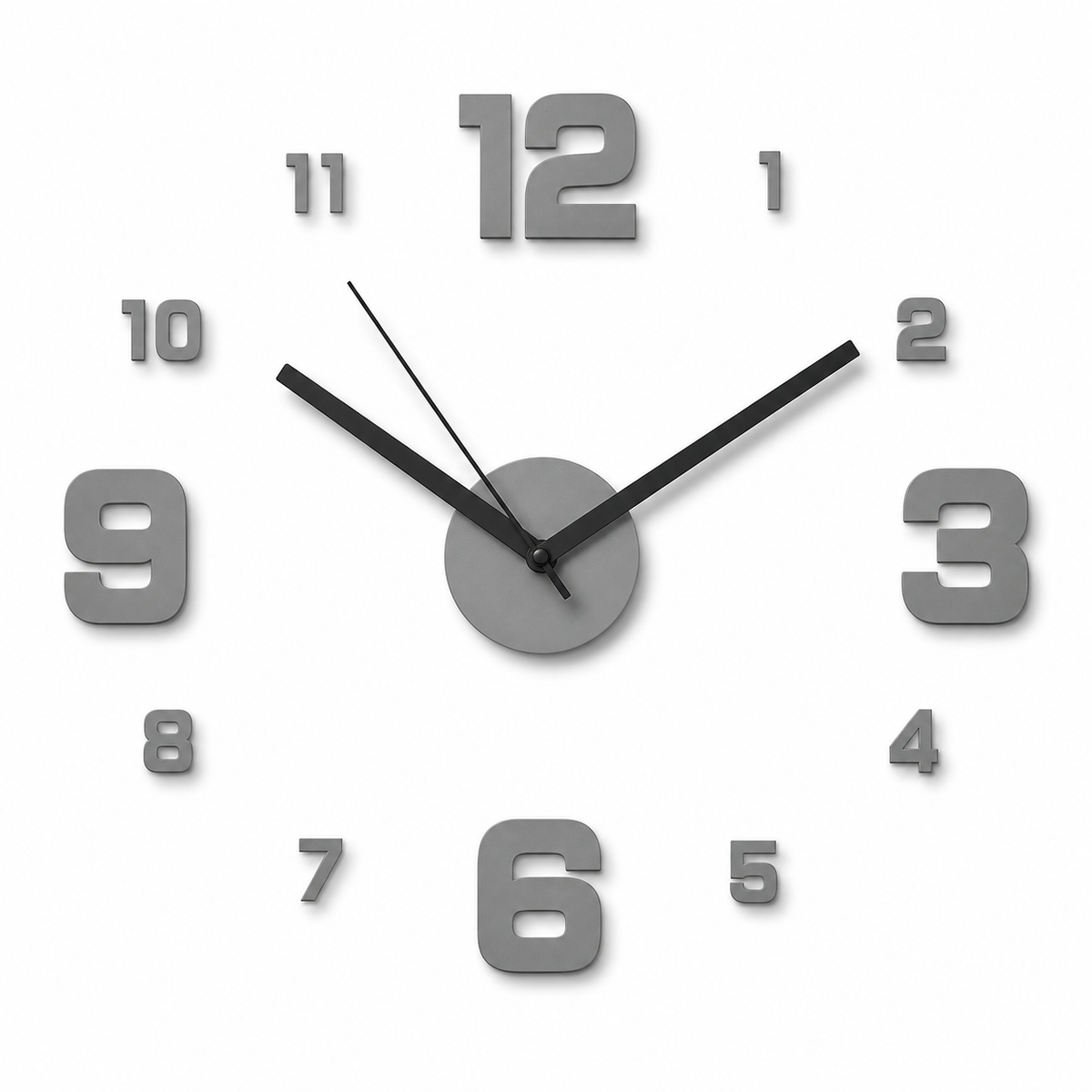 Horloge Murale 40 cm Silencieuse Sans Cadre — 4 Modèles
