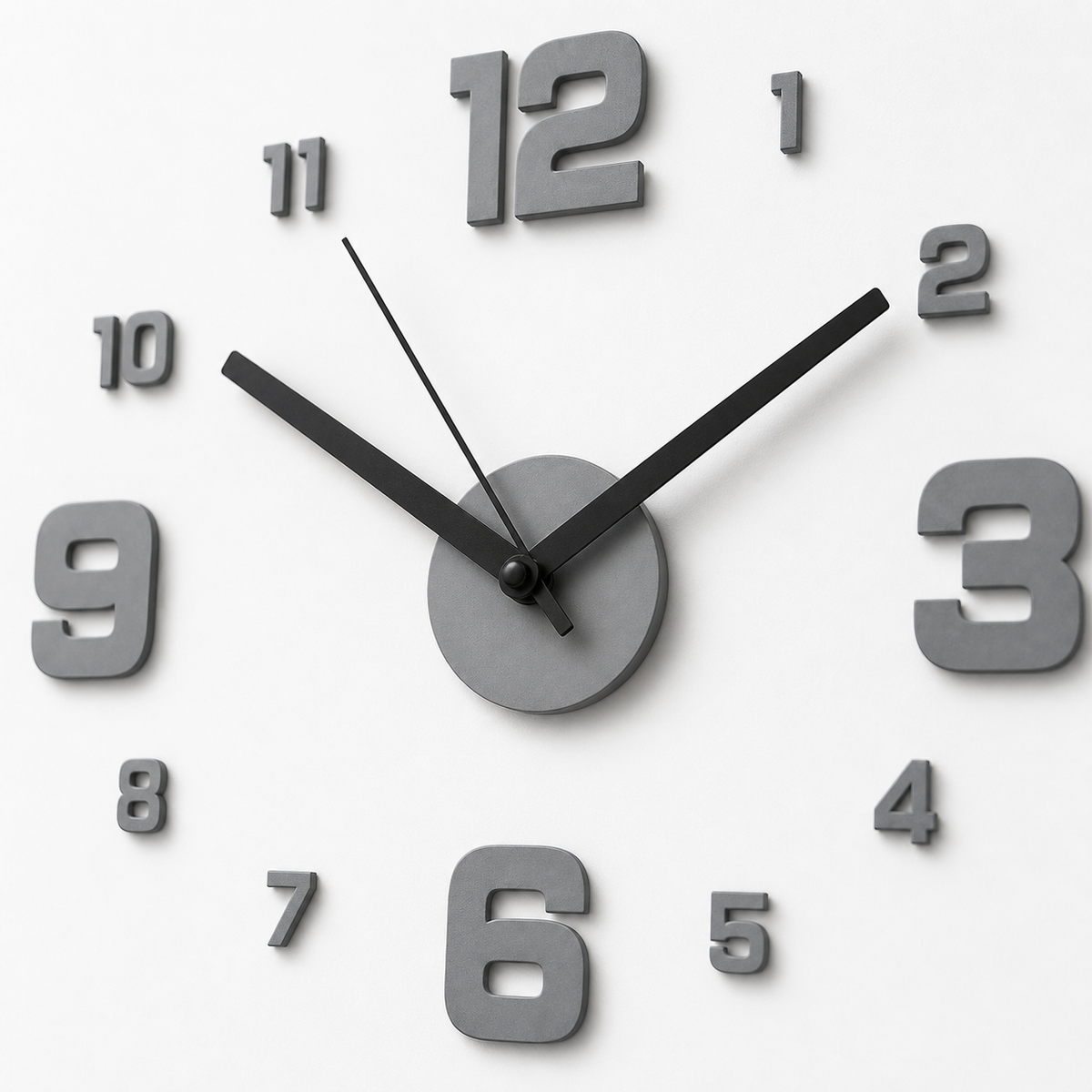 Horloge Murale 40 cm Silencieuse Sans Cadre — 4 Modèles