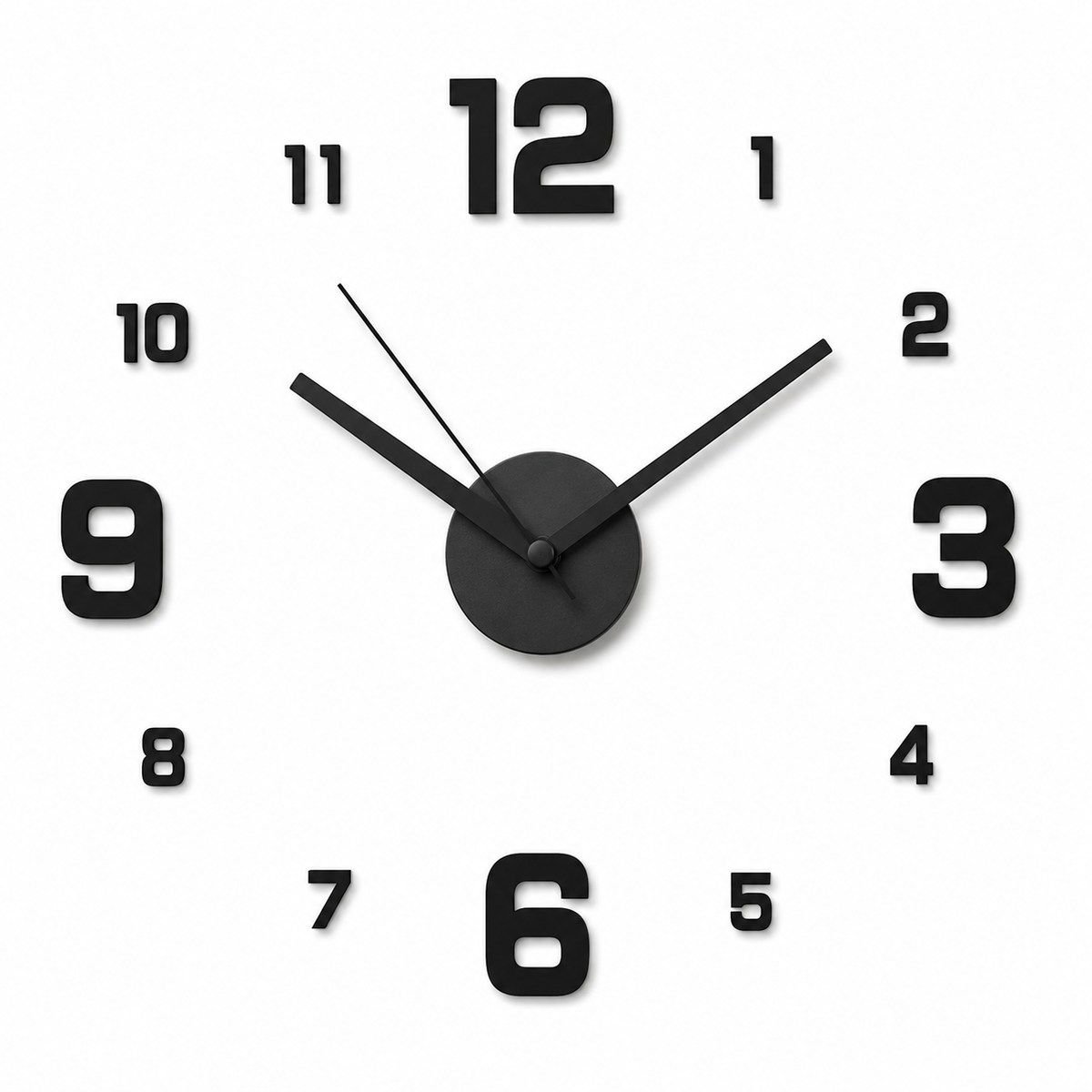 Horloge Murale 40 cm Silencieuse Sans Cadre — 4 Modèles