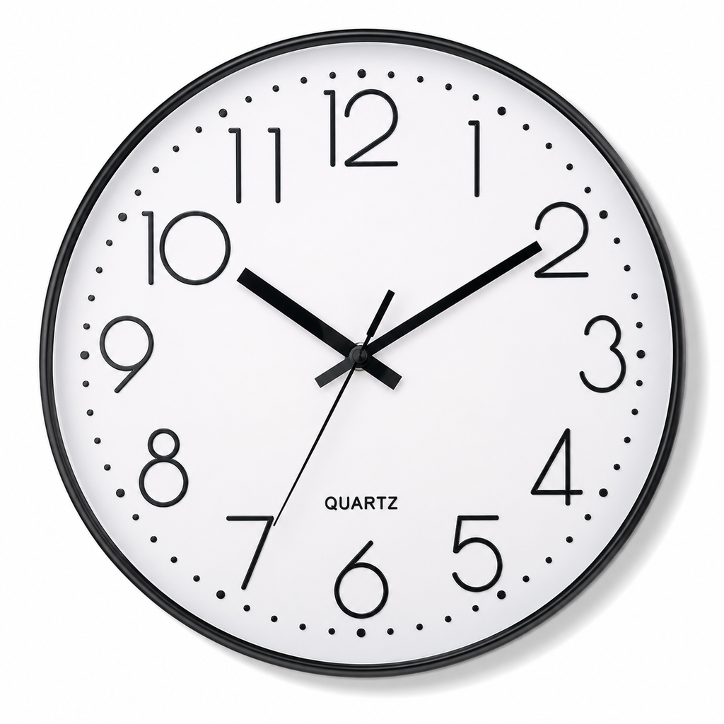 Horloge Murale Moderne Silencieuse 20 cm — 5 Modèles