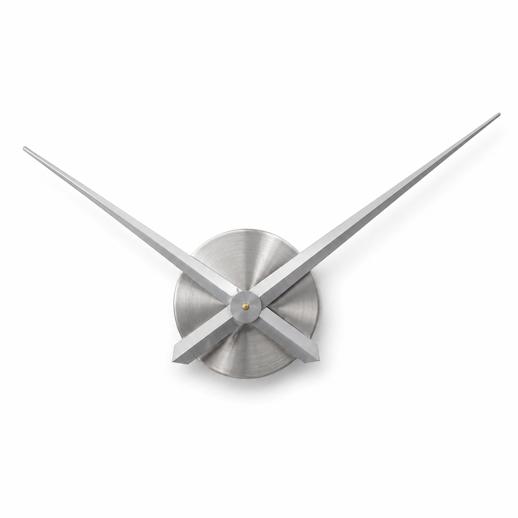 Horloge Murale Design Métal Grandes Aiguilles 38 cm — 3 Coloris