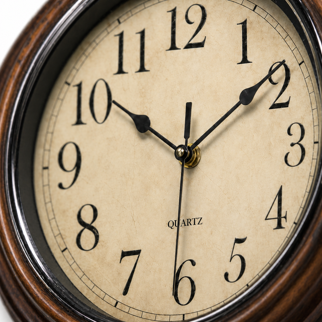 Horloge Murale Rétro 30,5 cm Silencieuse — 6 Modèles