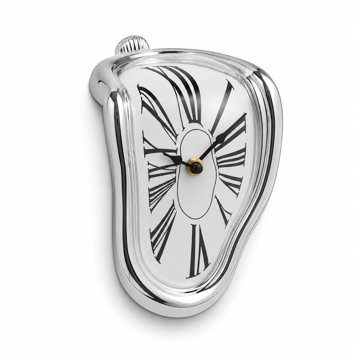 Horloge Murale Forme Fondue 18 cm Silencieuse — 4 Modèles
