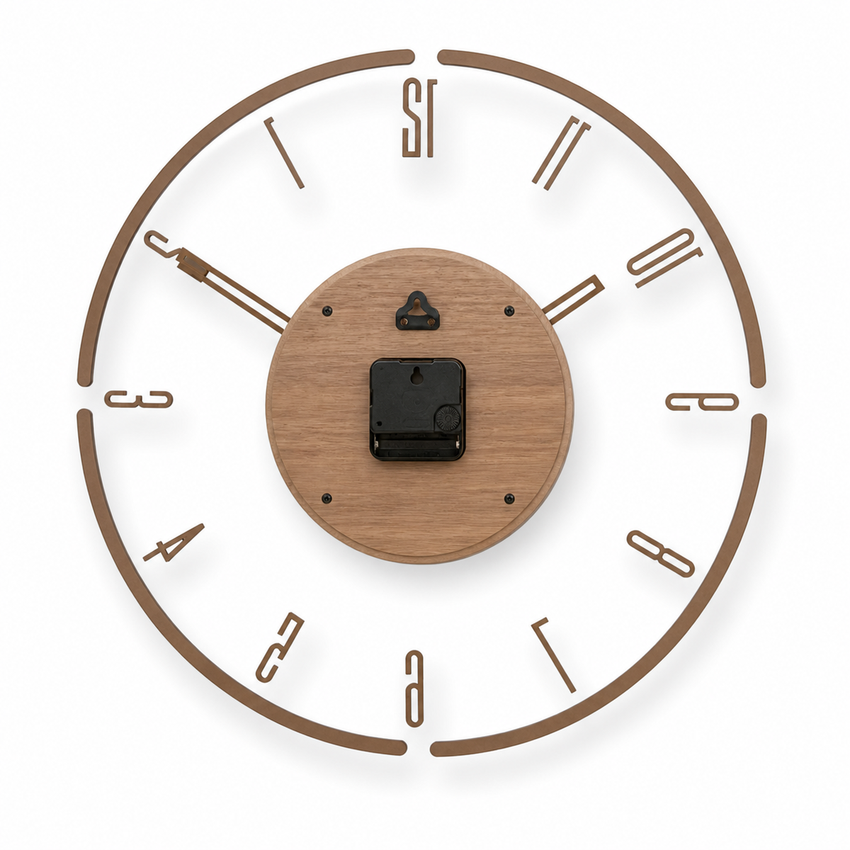 Horloge Murale Bois Acrylique 35 cm Silencieuse — 4 Modèles