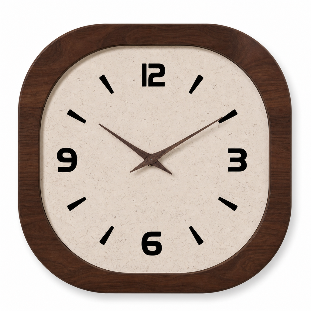 Horloge Murale Bois Silencieuse — 3 Tailles