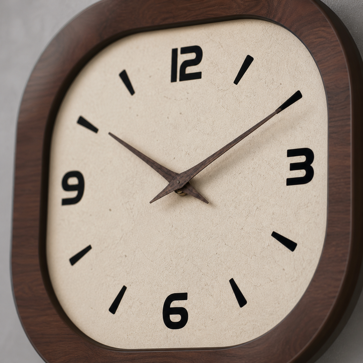 Horloge Murale Bois Silencieuse — 3 Tailles