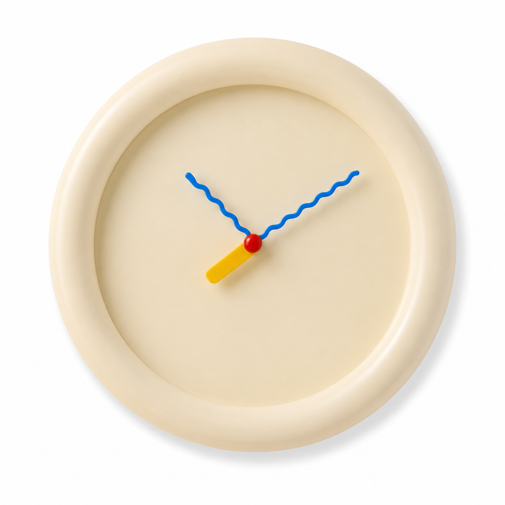 Horloge Murale Ronde Silencieuse 30 cm — 4 Coloris