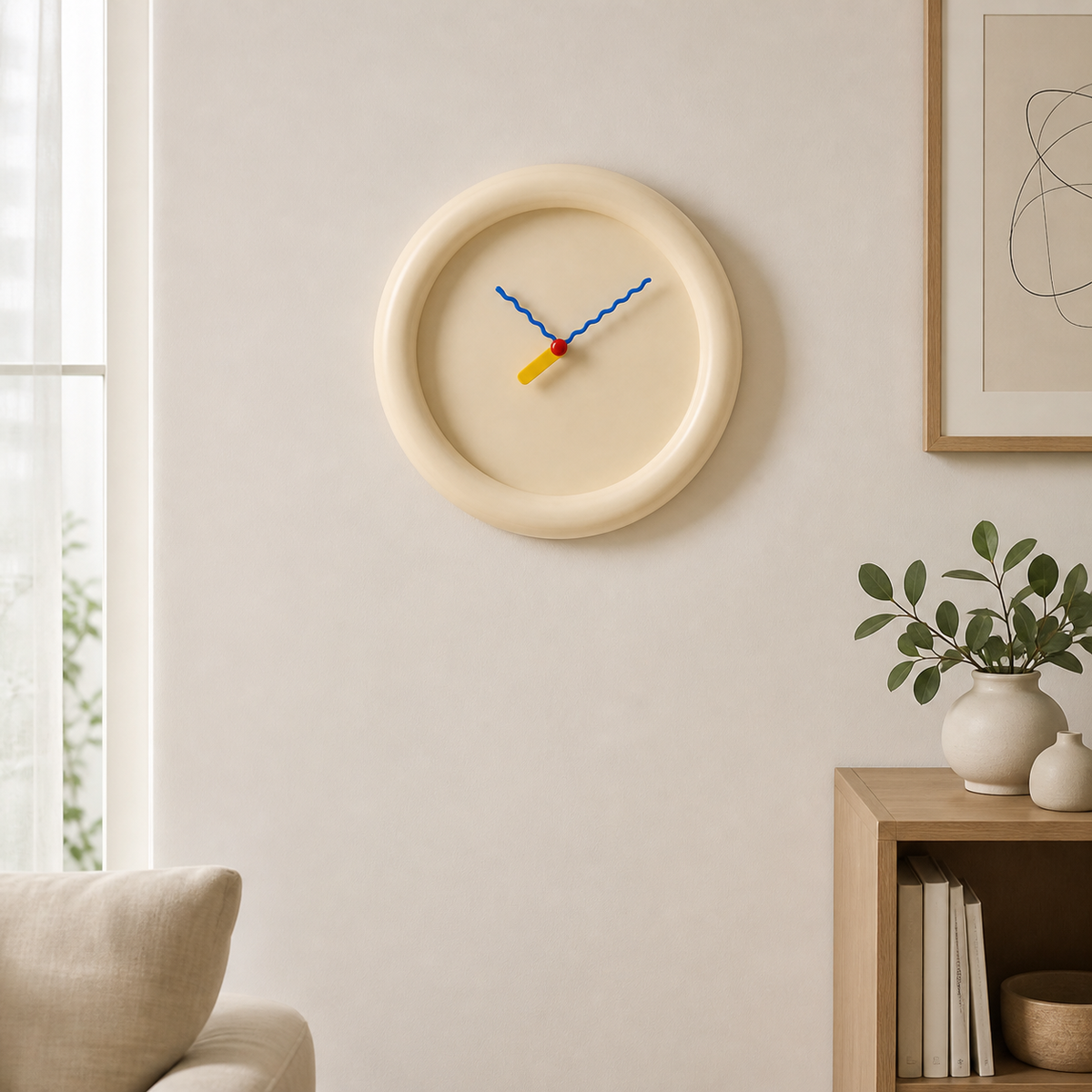 Horloge Murale Ronde Silencieuse 30 cm — 4 Coloris