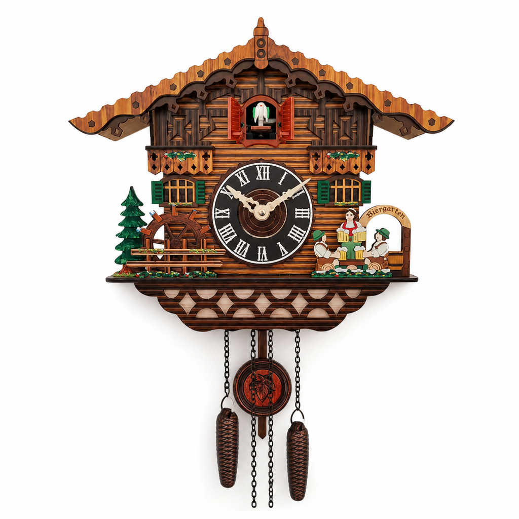 Horloge Murale Coucou Pendule Sonore — 2 Modèles