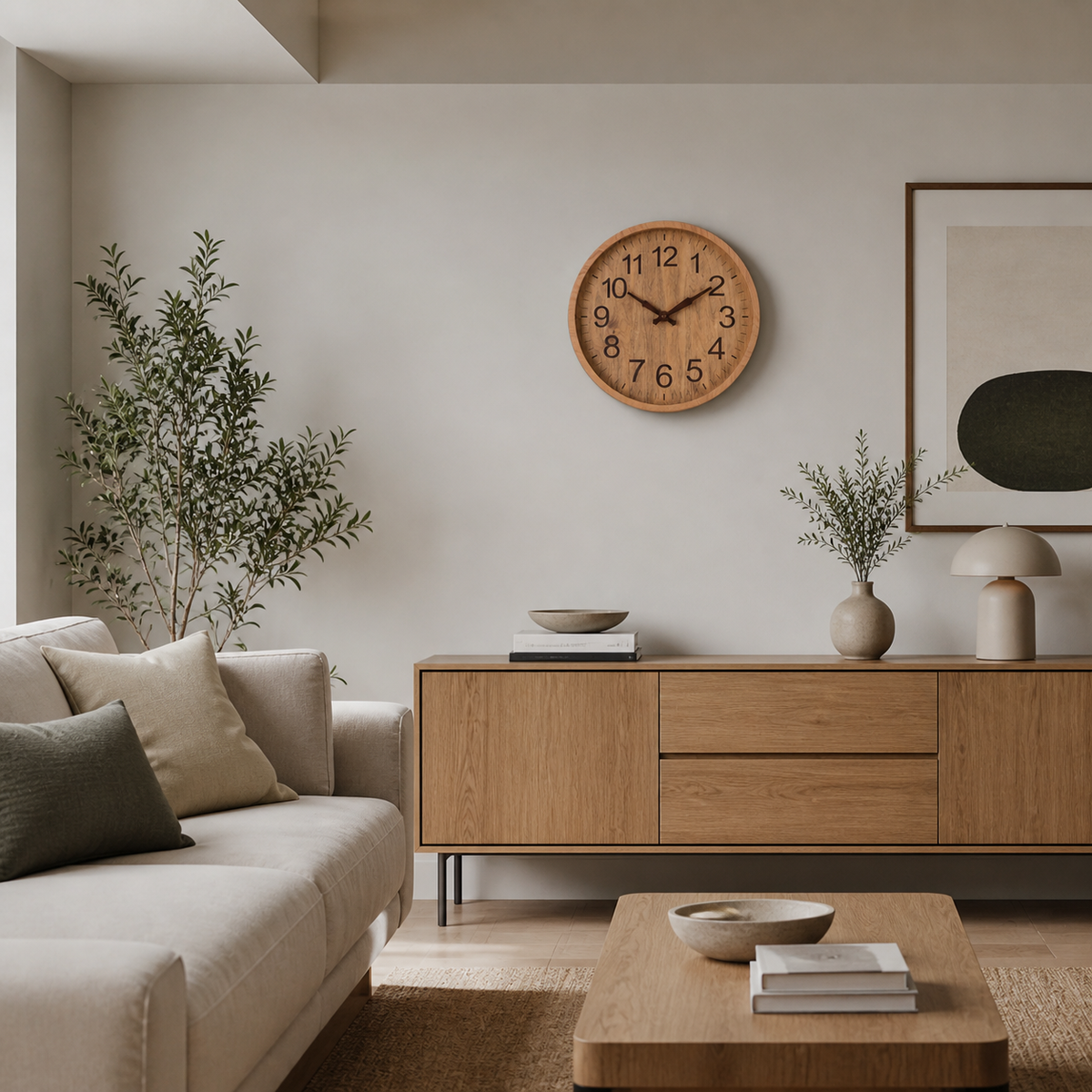 Horloge Murale Ronde Silencieuse 30,5 cm — 3 Modèles