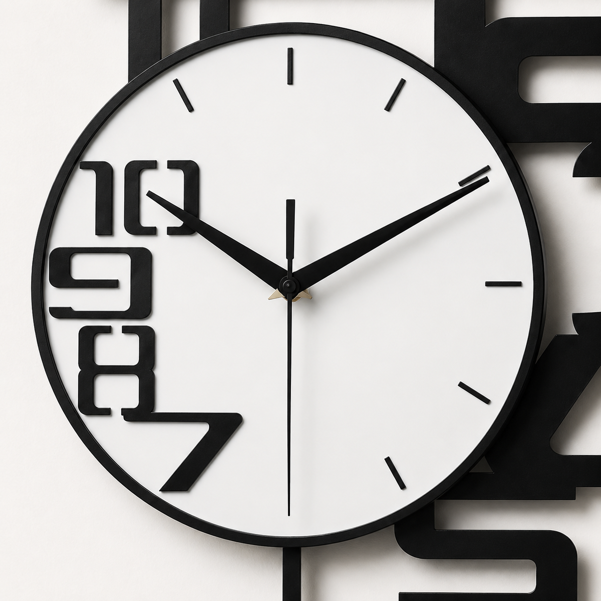 Horloge Murale Balancier Acrylique 40×28cm Mécanisme Silencieux