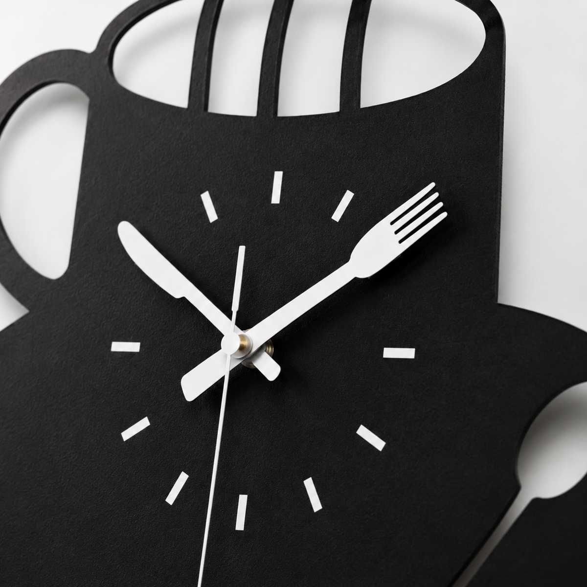 Horloge Murale Tasse Café Acrylique 30×29,3cm Mécanisme Silencieux